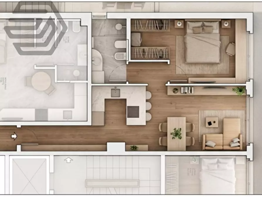 Immagine 6 di Bilocale in vendita  in Viale Aldo Moro 44 a Como