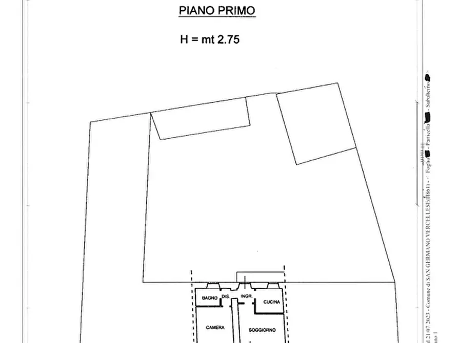 Immagine 49 di Palazzo in vendita  in via Galileo Ferraris 2 a San Germano Vercellese