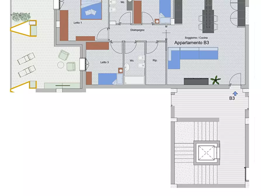 Immagine 24 di Quadrilocale in vendita  in Via Giammatteo 39 a Lecce