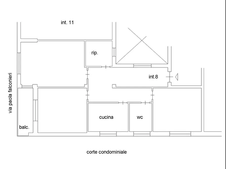 Immagine 17 di Trilocale in vendita  in VIA PAOLA FALCONIERI a Roma