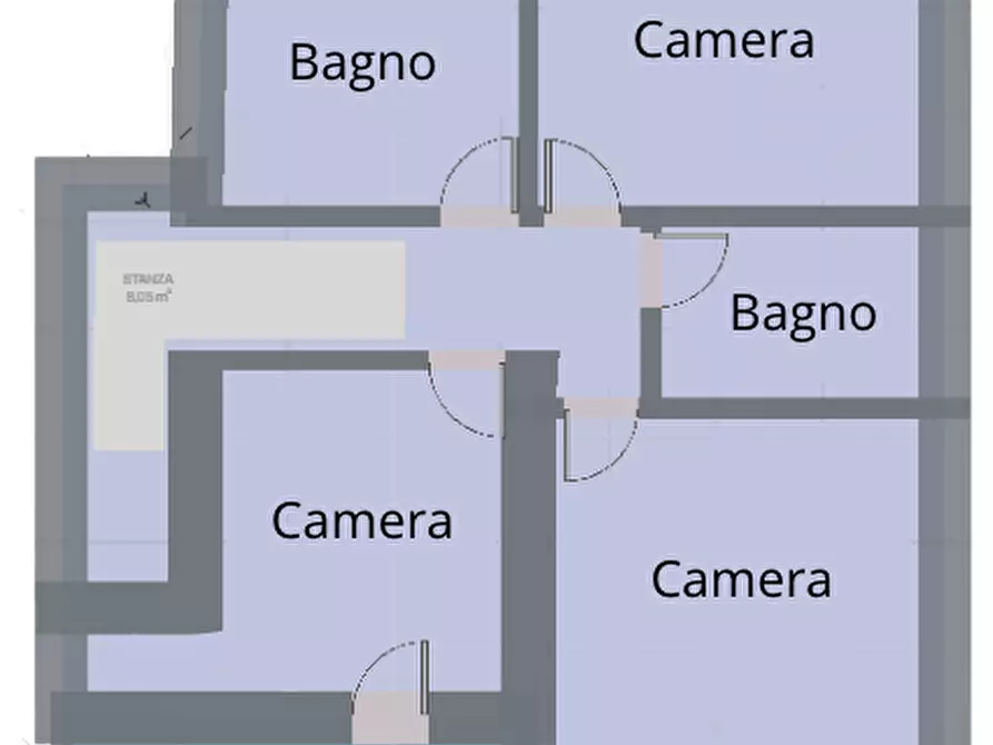 Immagine 16 di Porzione di casa in vendita  in Via Meldola 20 a Cesena