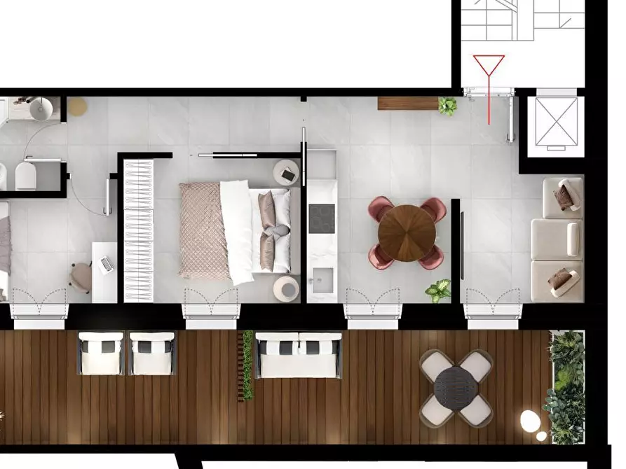 Immagine 2 di Trilocale in vendita  a San Benedetto Del Tronto