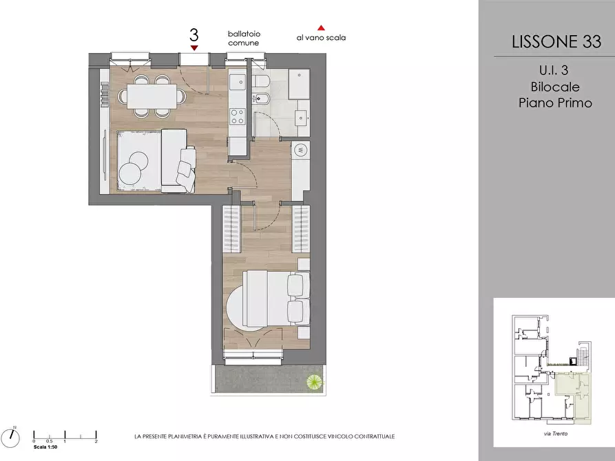 Immagine 33 di Bilocale in vendita  in Via Trento 33 a Lissone