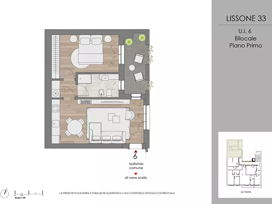 Immagine 33 di Bilocale in vendita  in Via Trento 33 a Lissone