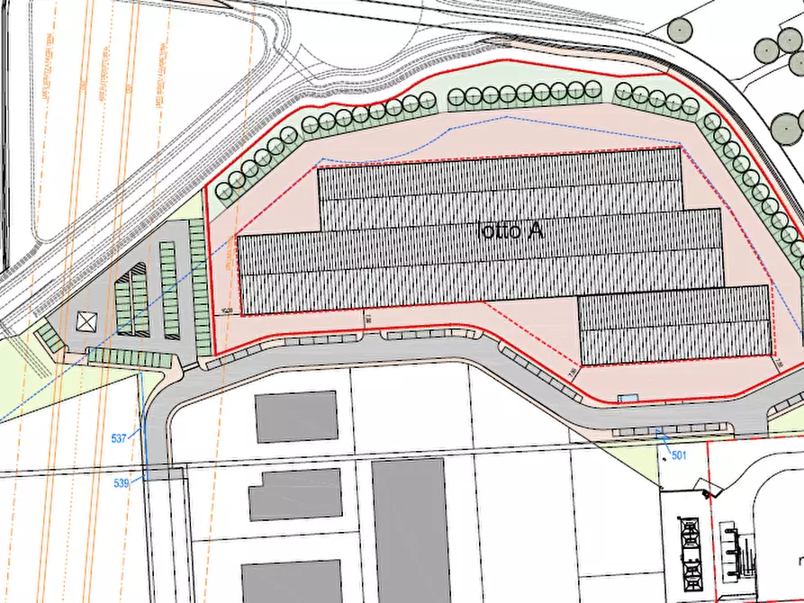 Immagine 3 di Terreno industriale in vendita  a Noceto