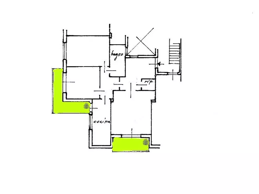Immagine 30 di Trilocale in vendita  in Via Ascanio Fenizi 71 a Roma