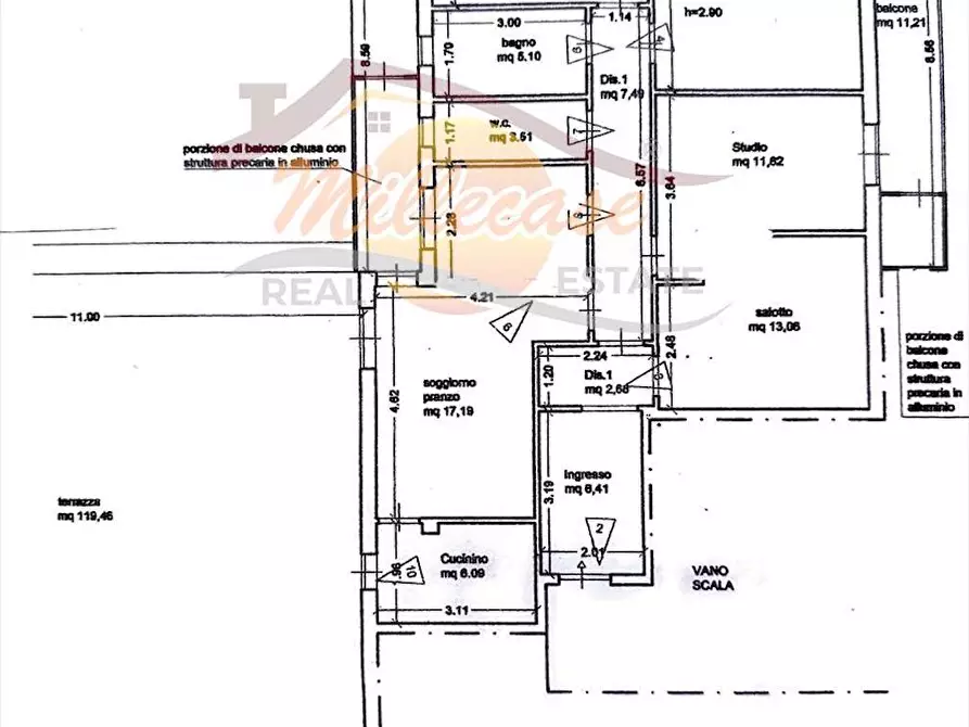 Immagine 2 di Attico in vendita  in VIALE SCALA GRECA a Siracusa