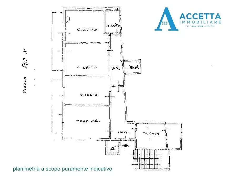 Immagine 24 di Quadrilocale in vendita  in Piazza Pio X 42 a Taranto