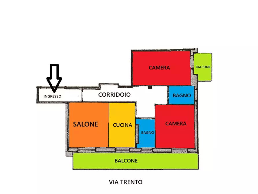 Immagine 23 di Trilocale in vendita  in Via Trento 92 a Salerno