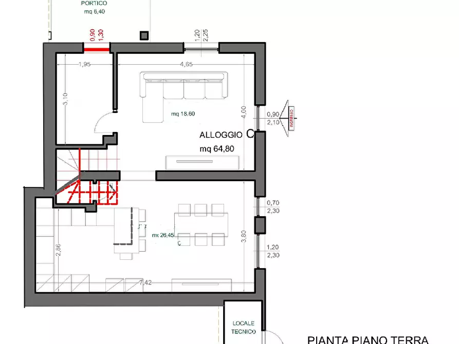Immagine 19 di Casa trifamiliare in vendita  in Via Bologna 17 a Castelnuovo Magra