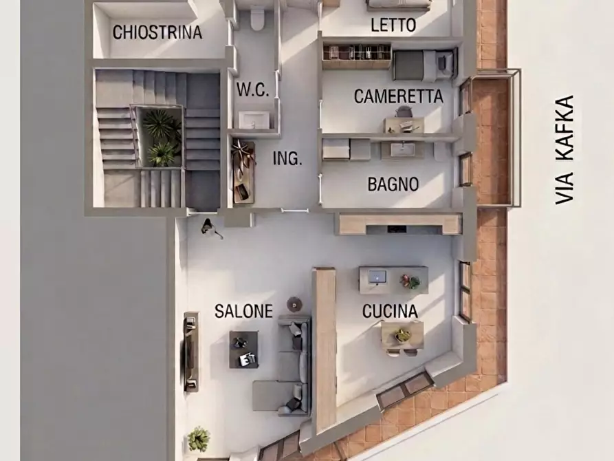 Immagine 30 di Appartamento in vendita  in Via Frans Kafka 1 a Adrano