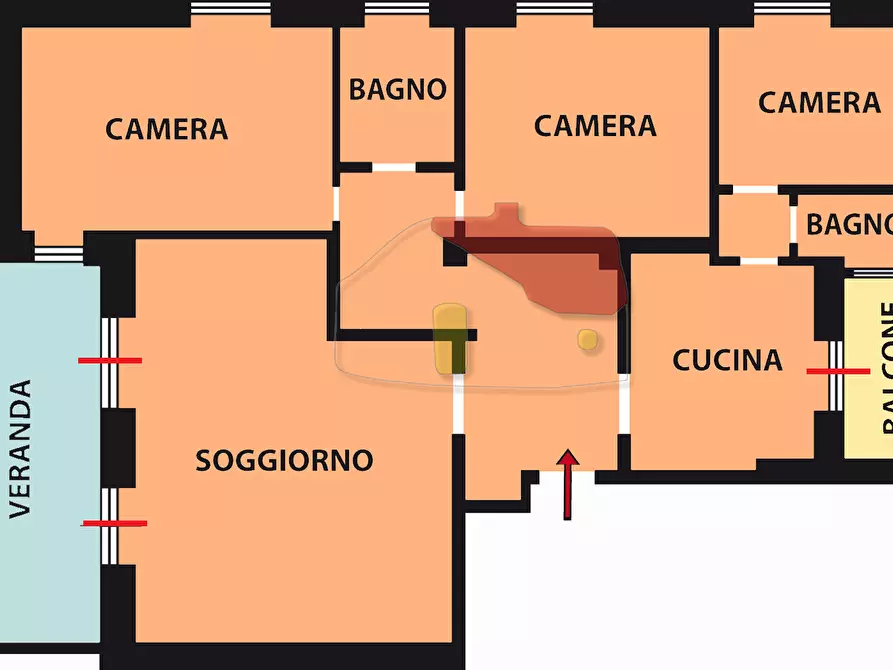 Immagine 28 di Quadrilocale in vendita  in Corso degli Inglesi 700 a San Remo