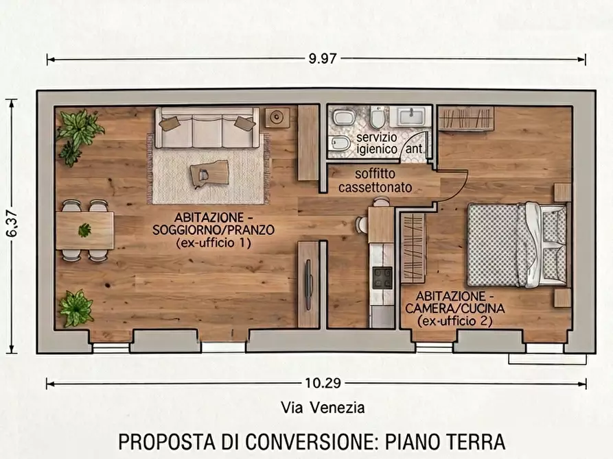 Immagine 3 di Casa indipendente in vendita  in VIA VENEZIA 21/23 a Avola