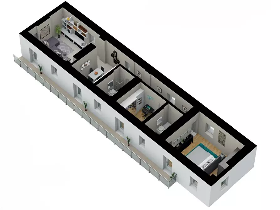 Immagine 3 di Trilocale in vendita  in Via Leonardo da Vinci a Erba