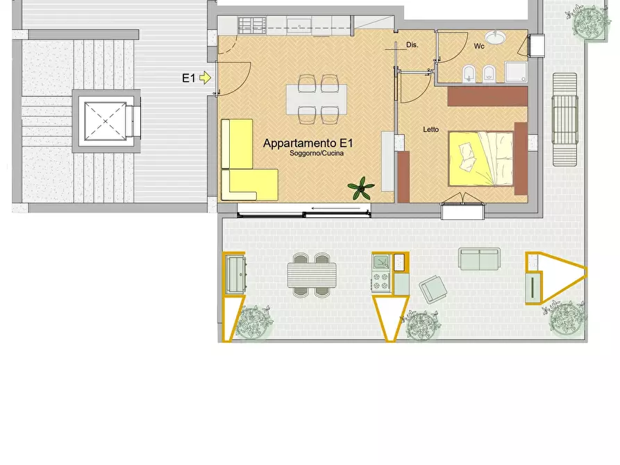 Immagine 18 di Bilocale in vendita  in Via Giammatteo a Lecce