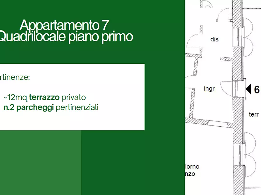 Immagine 14 di Quadrilocale in vendita  a Sarzana