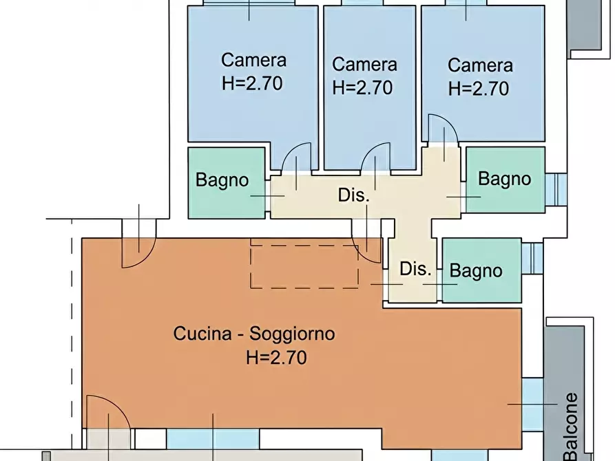 Immagine 28 di Attico in vendita  in Via Chiusure 102 a Brescia
