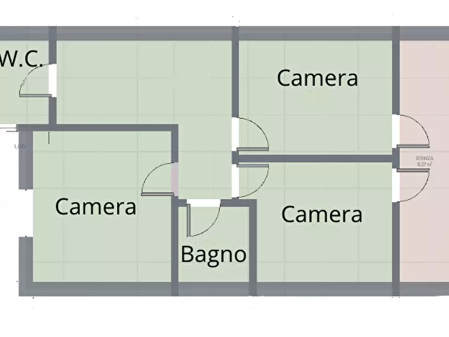 Immagine 26 di Villetta a schiera in vendita  in via viareggio 250 a Cesena