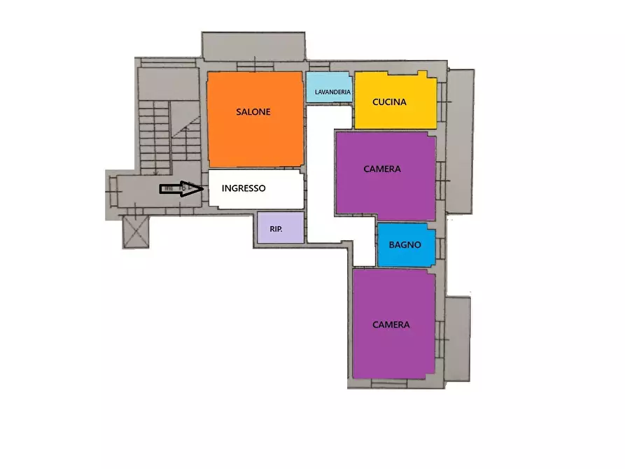 Immagine 21 di Trilocale in vendita  in via m. abbignete a Salerno