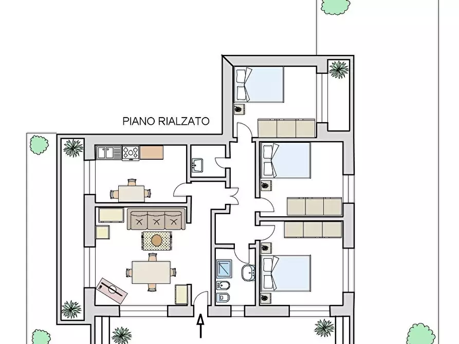 Immagine 42 di Quadrilocale in vendita  a Pineto