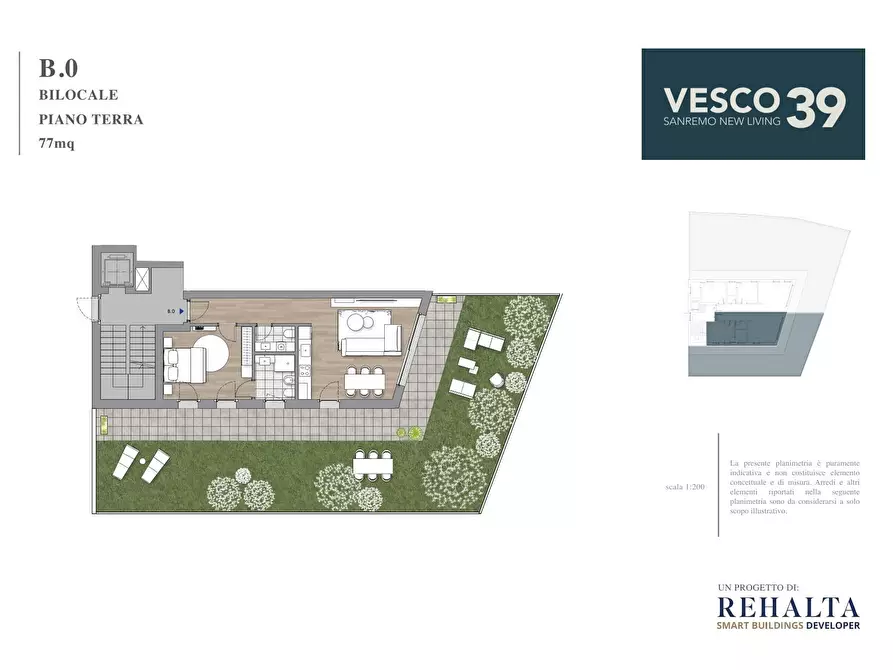 Immagine 21 di Bilocale in vendita  in Via Vesco 39 a San Remo