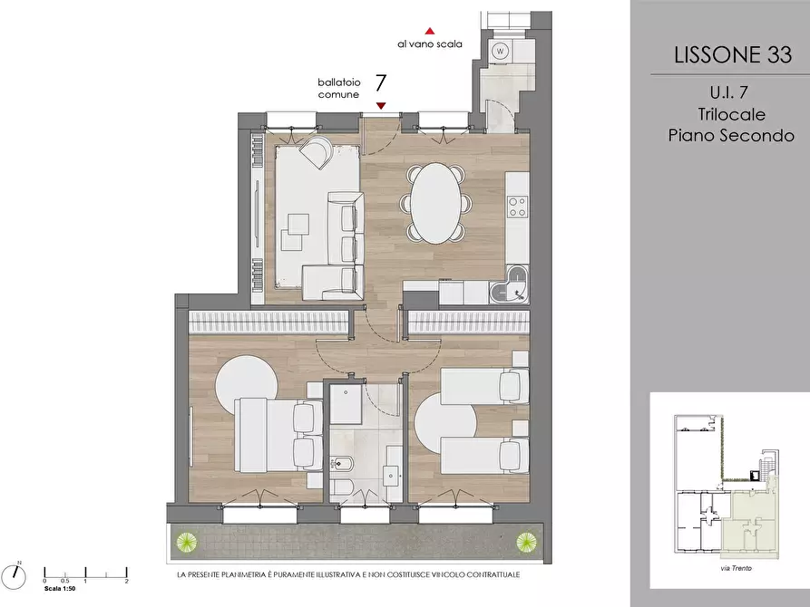 Immagine 32 di Trilocale in vendita  in Via Trento 33 a Lissone