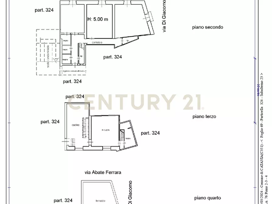 Immagine 116 di Appartamento in vendita  in Via Ferrara Abate 76 a Catania