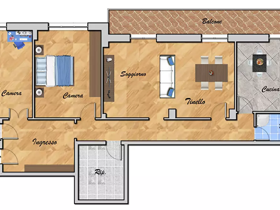 Immagine 52 di Quadrilocale in vendita  in VIA DEI SESSANTA 31 a Genova