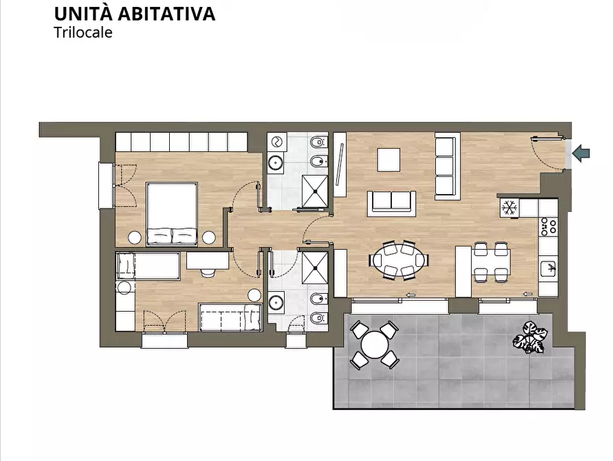 Immagine 5 di Trilocale in vendita  in Via San Giacomo 9 a Como