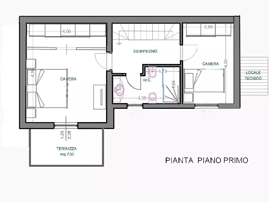 Immagine 23 di Casa trifamiliare in vendita  in Via Bologna 17 a Castelnuovo Magra
