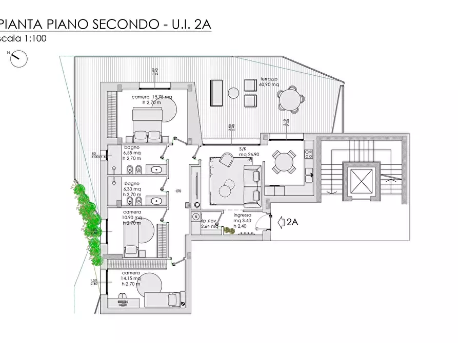 Immagine 22 di Quadrilocale in vendita  in Via Muzio Clementi 10 a Monza