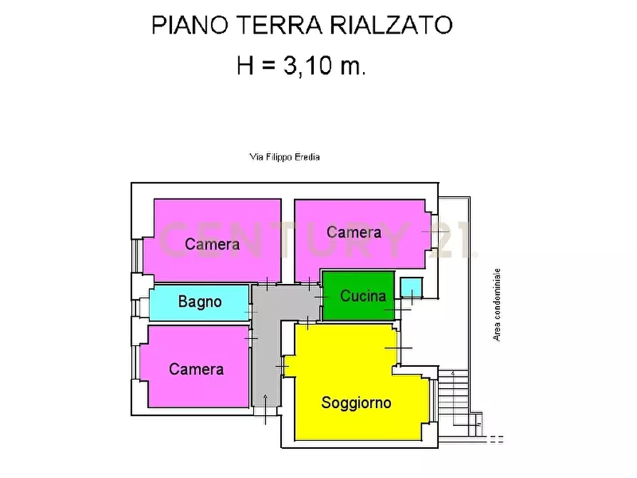 Immagine 1 di Quadrilocale in vendita  in Via Filippo Eredia 49 a Catania