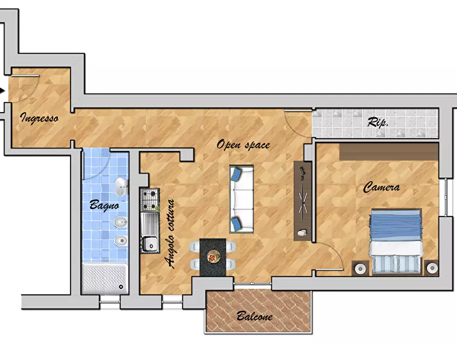 Immagine 48 di Bilocale in vendita  in VIA MURTOLA 62 a Genova