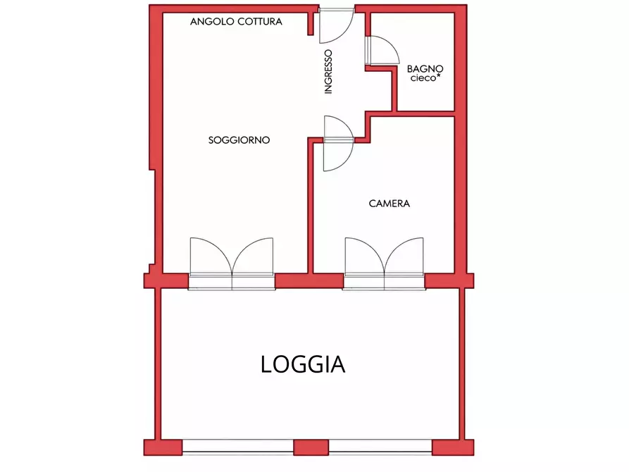 Immagine 1 di Bilocale in affitto  in Viale Villa Chiesa 44 a Genova