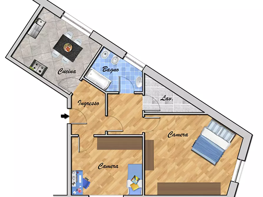 Immagine 24 di Trilocale in vendita  in VIA ANTONIO MANNO 16 a Genova