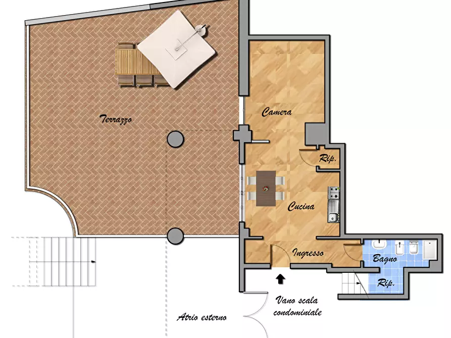 Immagine 31 di Monolocale in vendita  in VIALE MODUGNO 16 a Genova