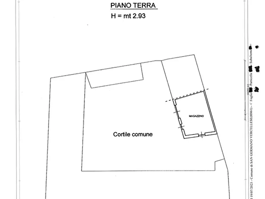 Immagine 44 di Palazzo in vendita  in via Galileo Ferraris 2 a San Germano Vercellese