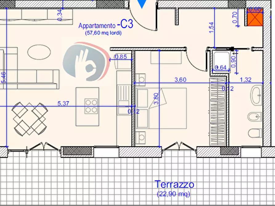 Immagine 11 di Appartamento in vendita  in Viale Aldo Moro snc a Benevento