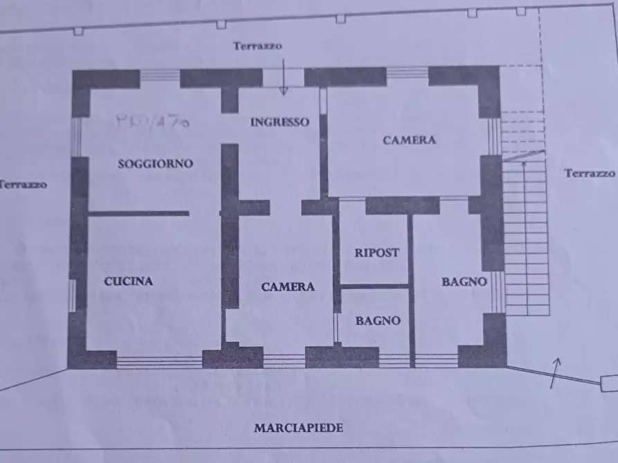 Immagine 1 di Porzione di casa in vendita  a San Remo