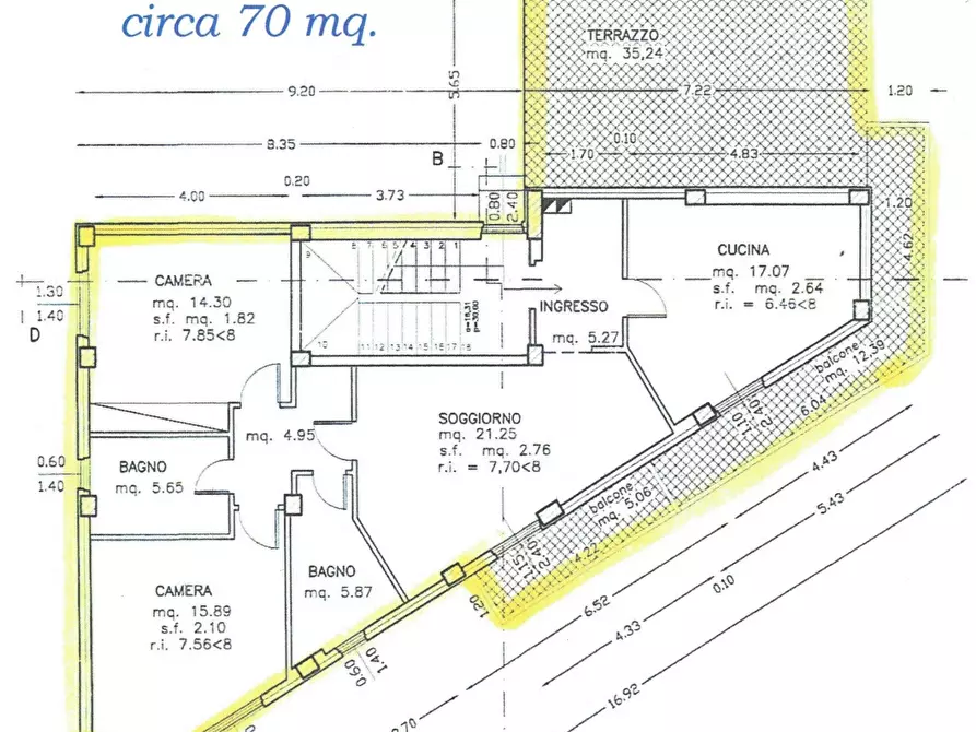 Immagine 1 di Trilocale in vendita  a Ostra Vetere