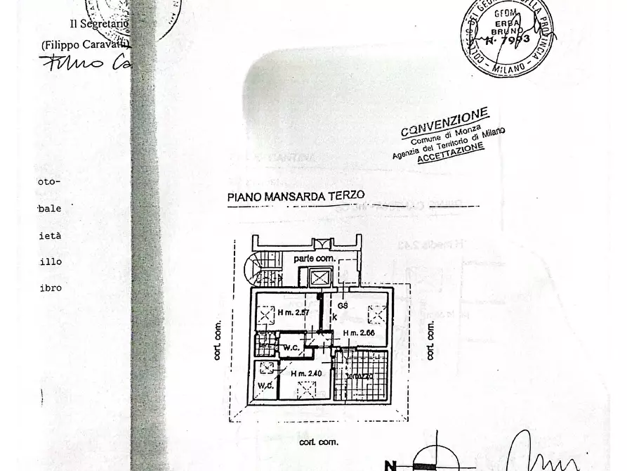 Immagine 62 di Trilocale in vendita  in Via Catalani 1 a Monza