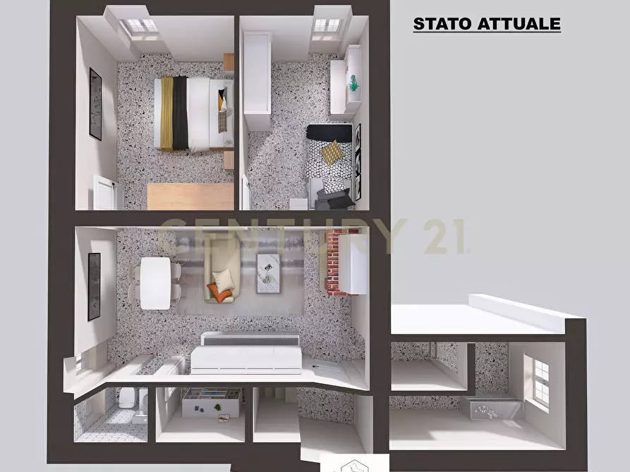 Immagine 33 di Trilocale in vendita  in Piazza Porta Conti 7 a Civitella Paganico