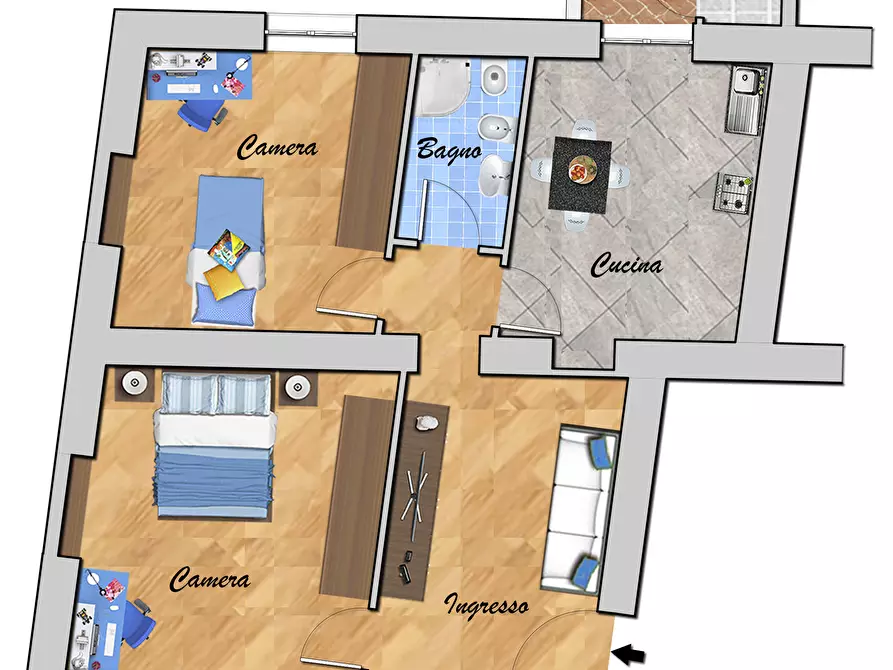 Immagine 35 di Trilocale in vendita  in VIA F. RAVASCHIO 17 a Genova