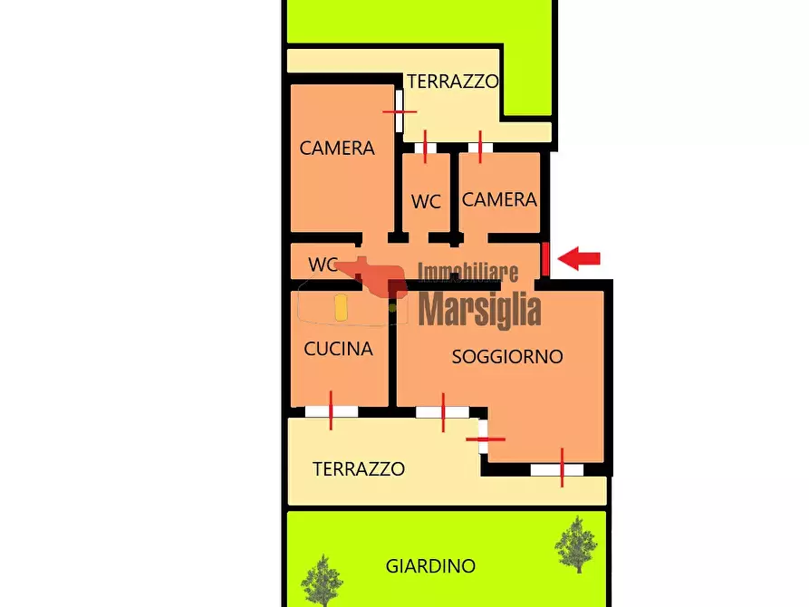 Immagine 27 di Quadrilocale in vendita  in Strada Solaro 88 a San Remo