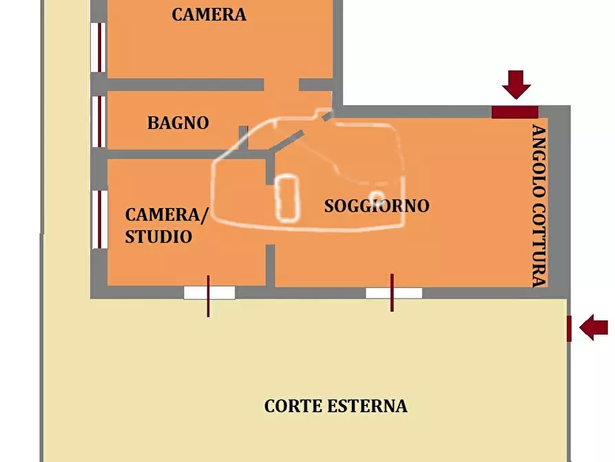 Immagine 21 di Trilocale in vendita  in Via Marinella 31 a San Remo