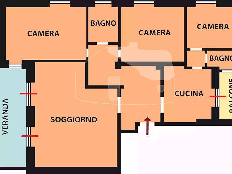 Immagine 18 di Quadrilocale in vendita  in Corso degli Inglesi 700 a San Remo