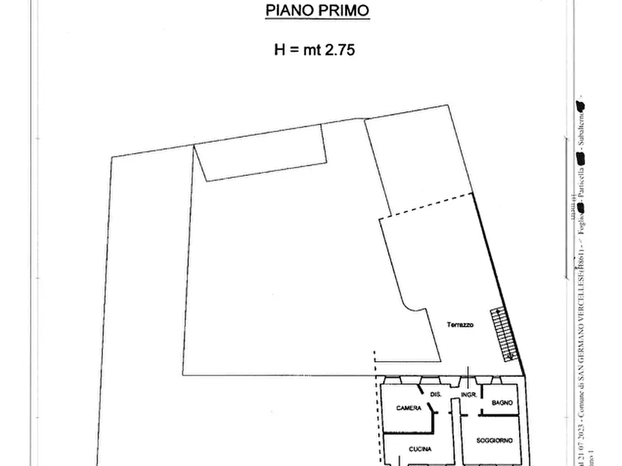 Immagine 48 di Palazzo in vendita  in via Galileo Ferraris 2 a San Germano Vercellese