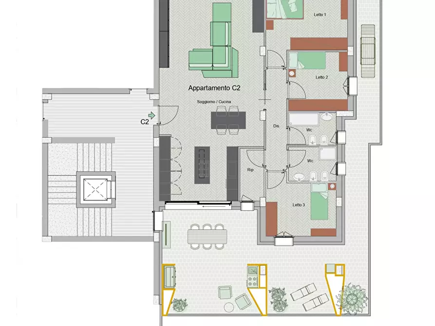 Immagine 32 di Quadrilocale in vendita  in Via Giammatteo 39 a Lecce