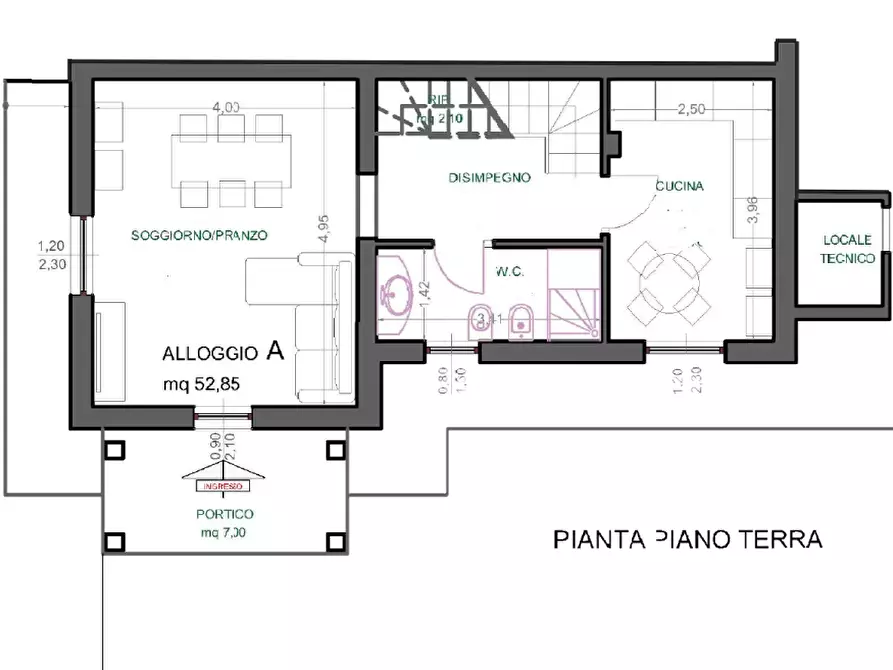Immagine 9 di Casa trifamiliare in vendita  in Via Canale a Castelnuovo Magra