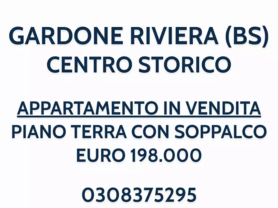 Immagine 1 di Bilocale in vendita  in Via dell'Albera a Gardone Riviera